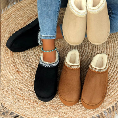 Fuzzy Fall Slippers - Water Resistant