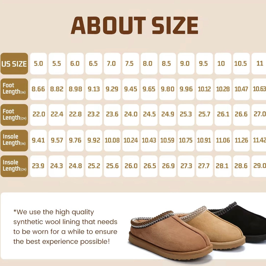 Fuzzy Fall Slippers - Water Resistant