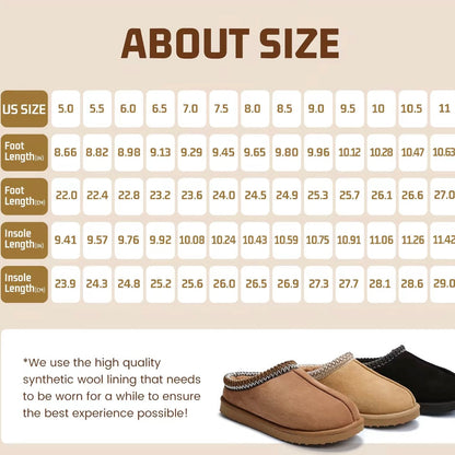 Fuzzy Fall Slippers - Water Resistant